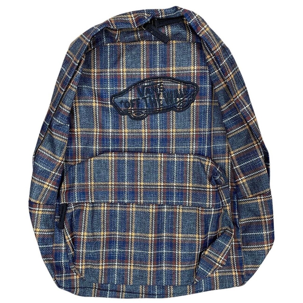 Vans off The Wall Women's Realm Plaid Backpack Bag DELETE - Picture 1 of 3